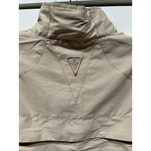 Scottevest Beige RFID Travel Vest Full Zip TEC Multi Pockets Utility Security - Picture 3 of 10